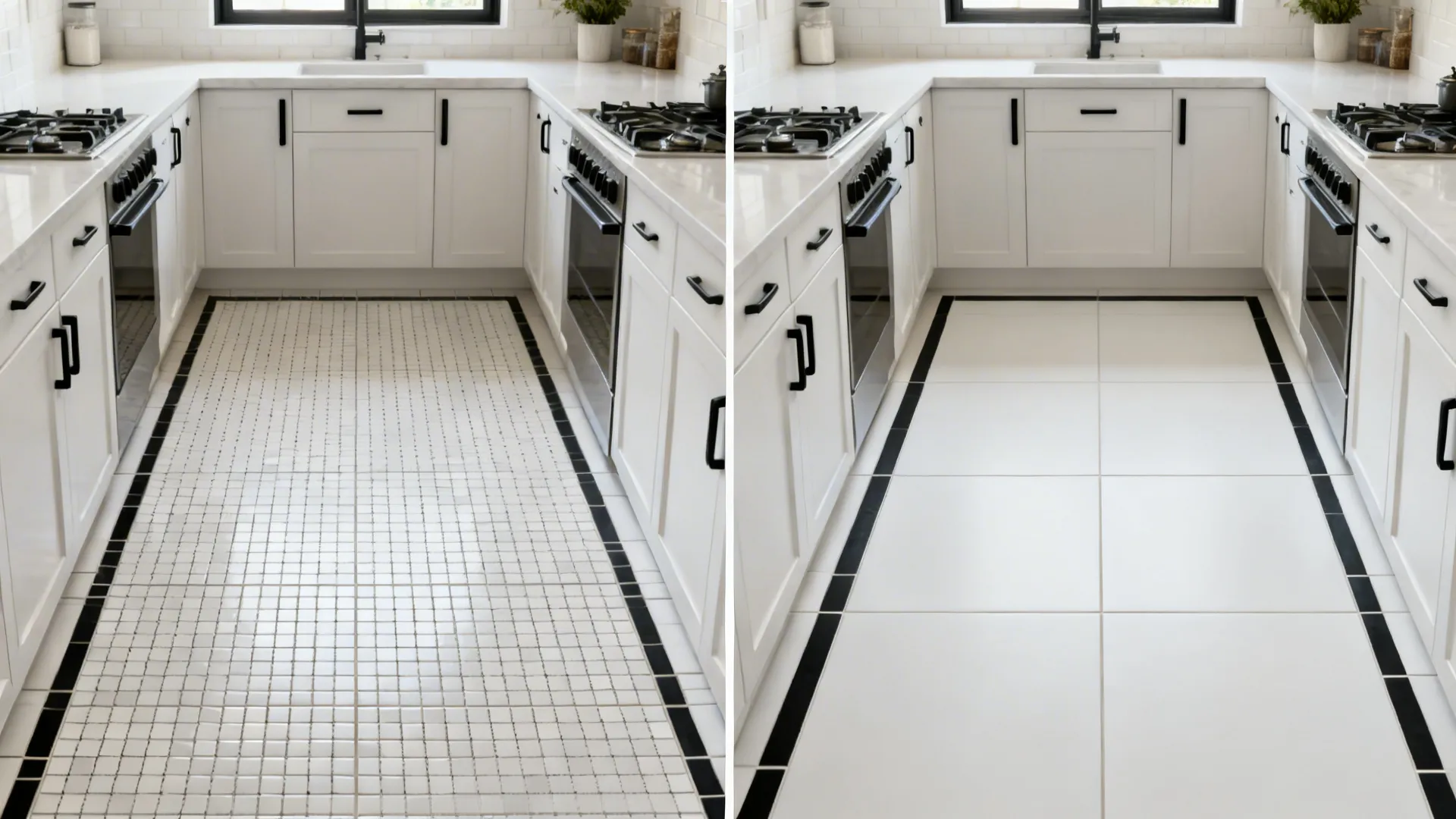 Large-Format Tiles for Fewer Grout Lines