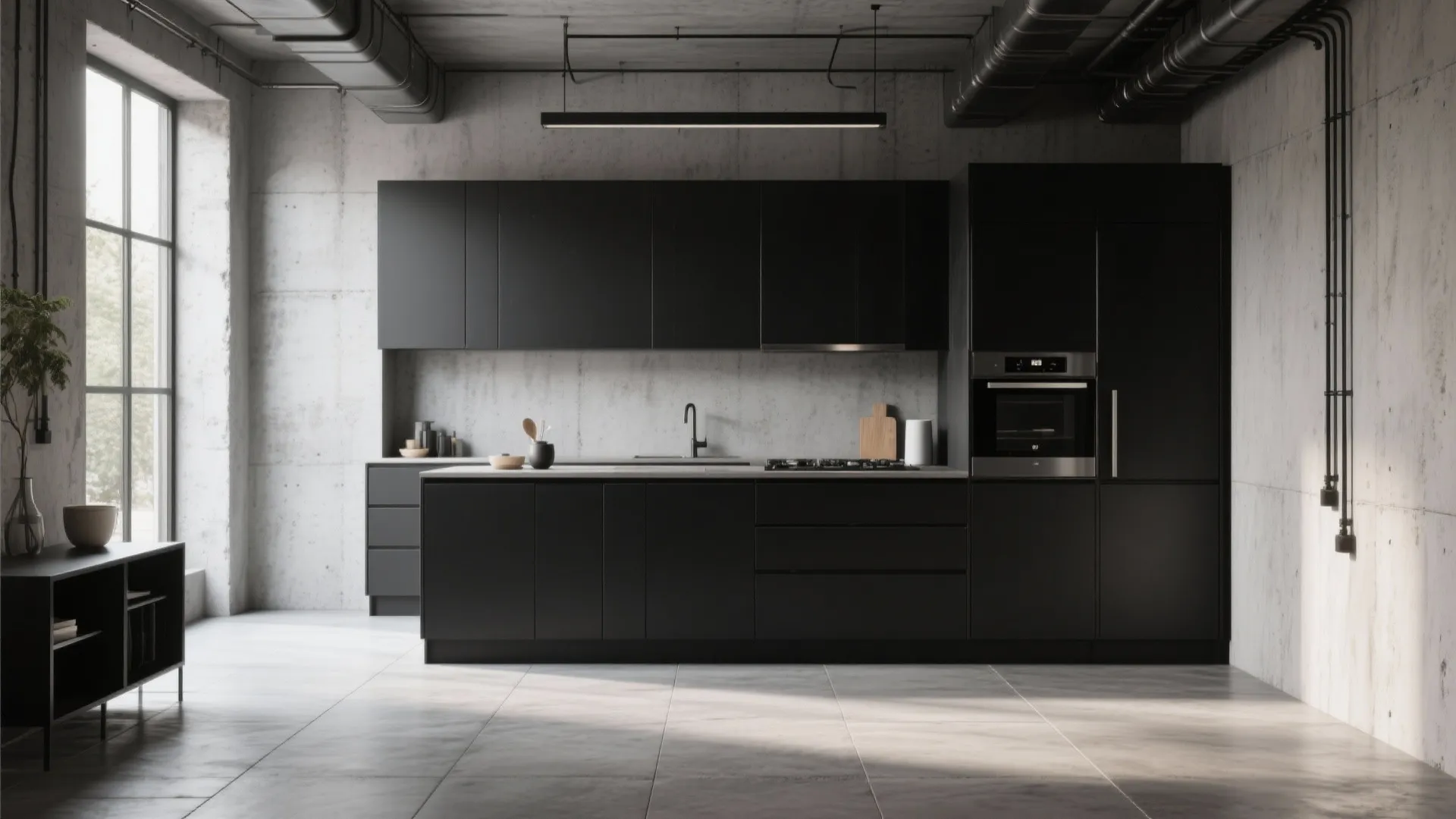 6. Large-Format Concrete Tiles