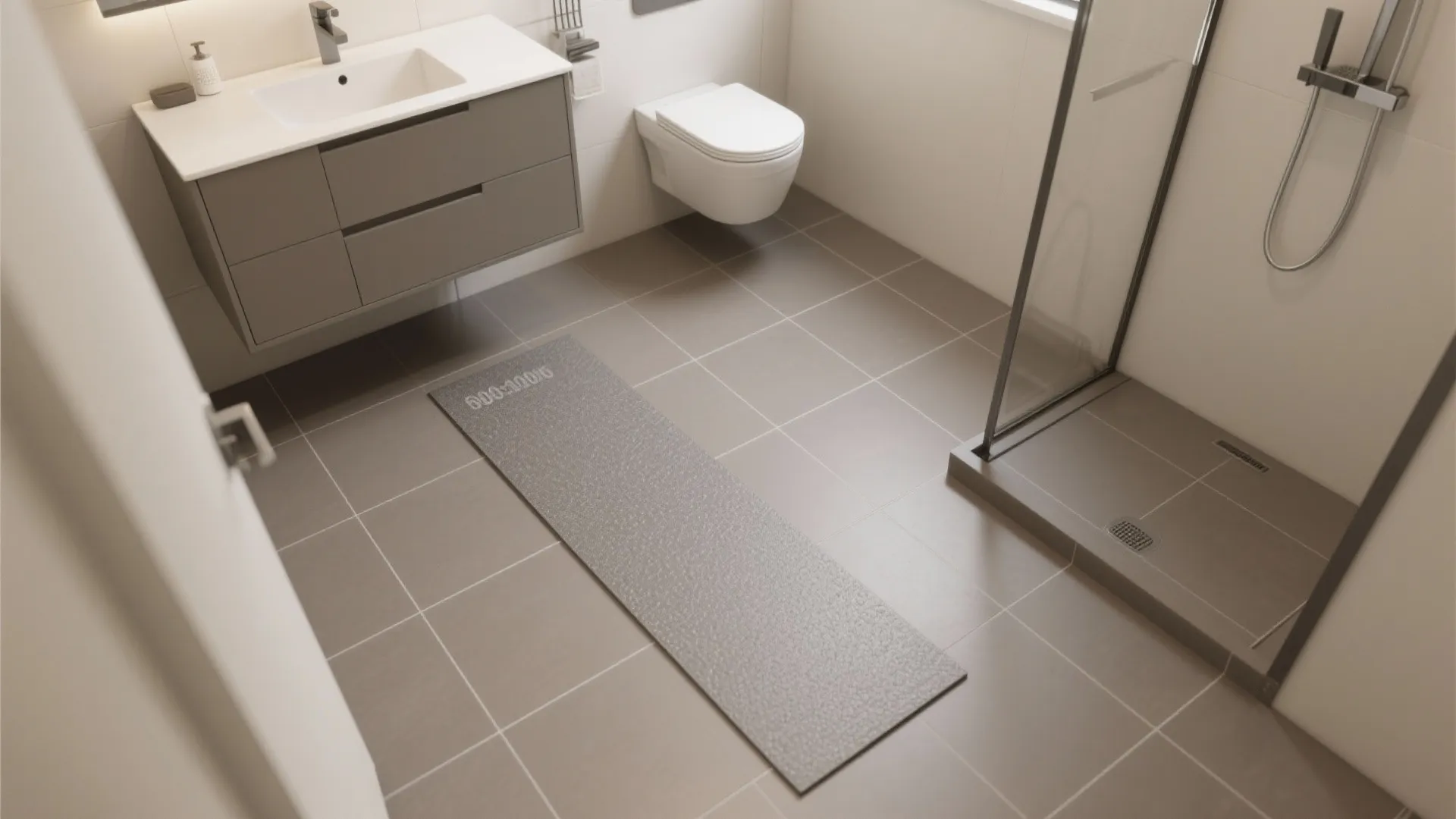 Large-format tiles with thin grout lines