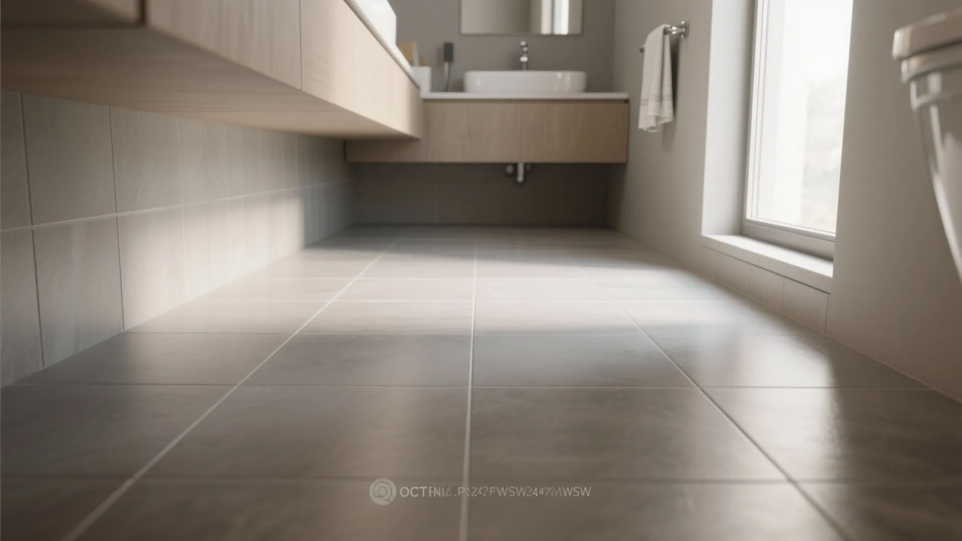 1. Large-format tiles to visually expand the floor