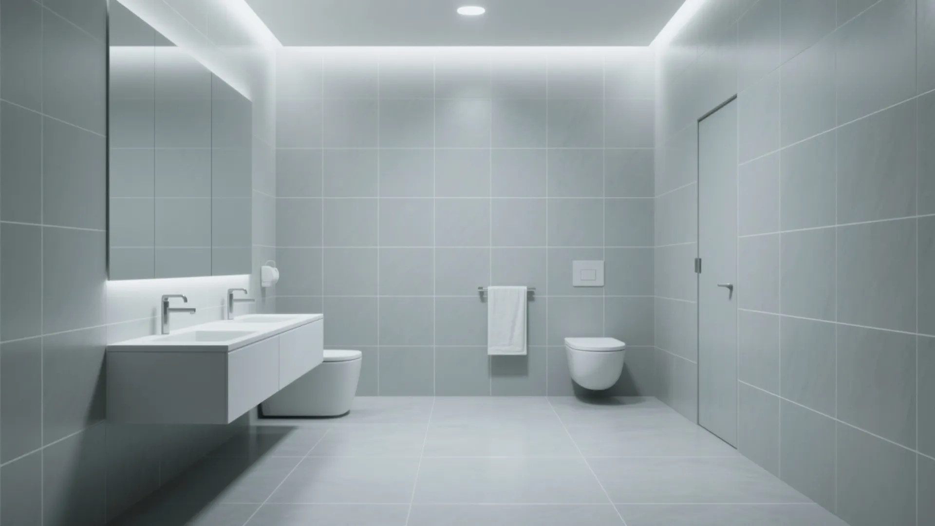 4. Floor-to-Ceiling Large Format Tiles