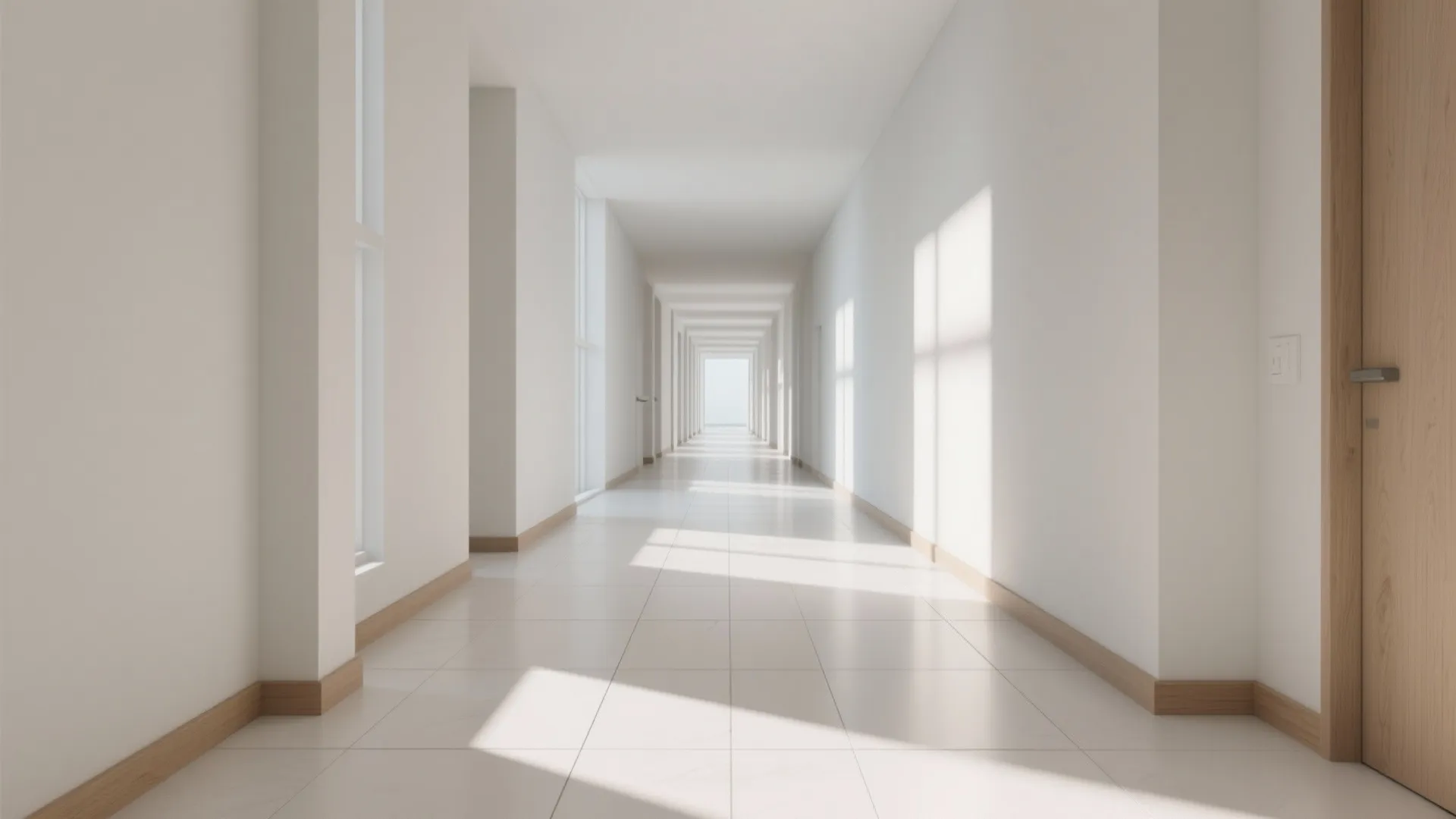 2) Large-Format White Tiles: Fewer Grout Lines, Bigger Feels