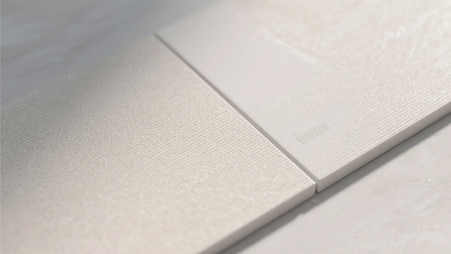 4) Textured large-format for fewer grout lines