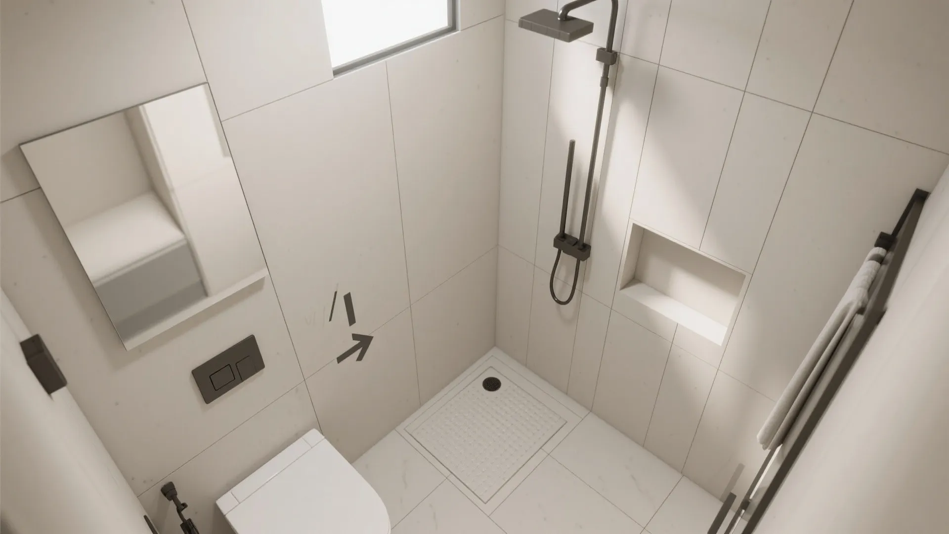 Large-Format Porcelain to Minimize Grout Lines