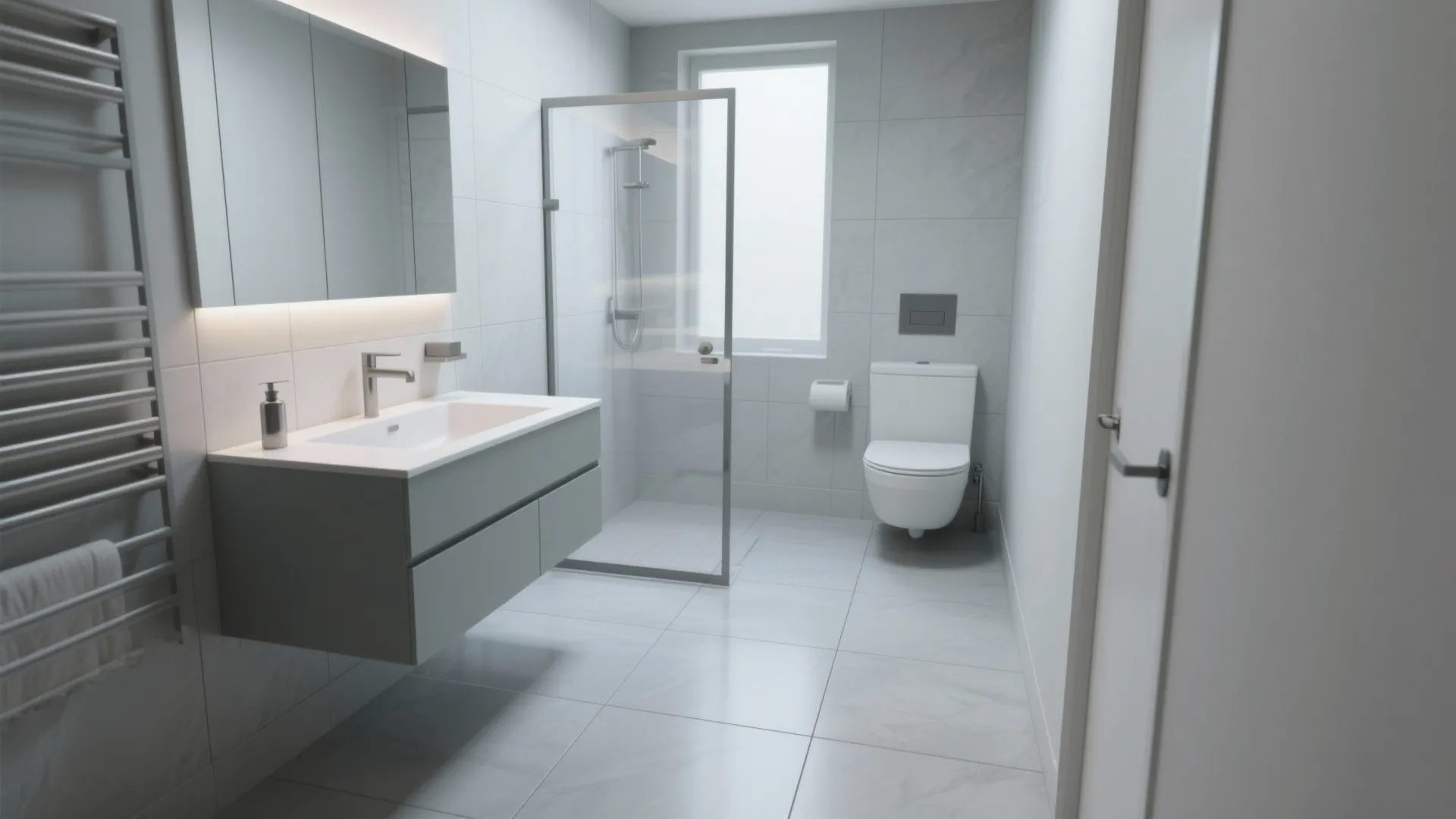 3. Large Format Porcelain Tiles