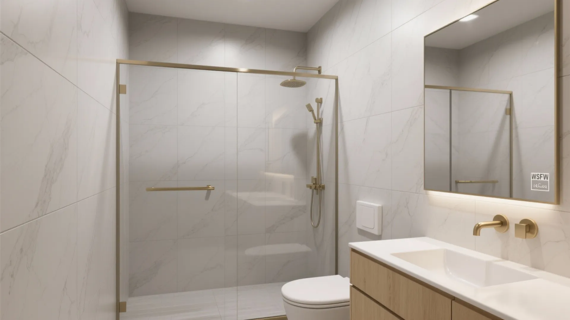 Large-format porcelain, fewer grout lines