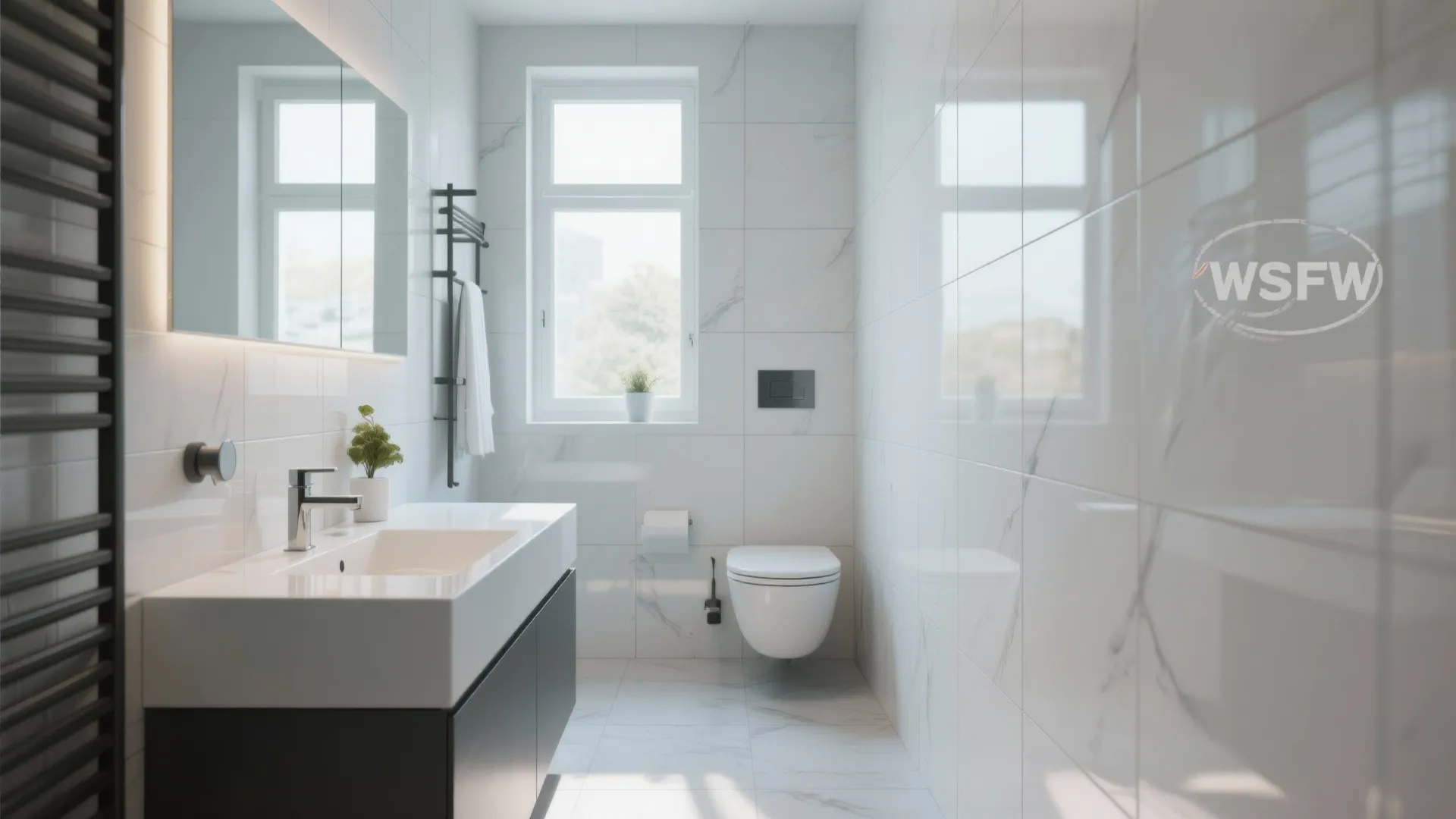 7. Large-Format Porcelain