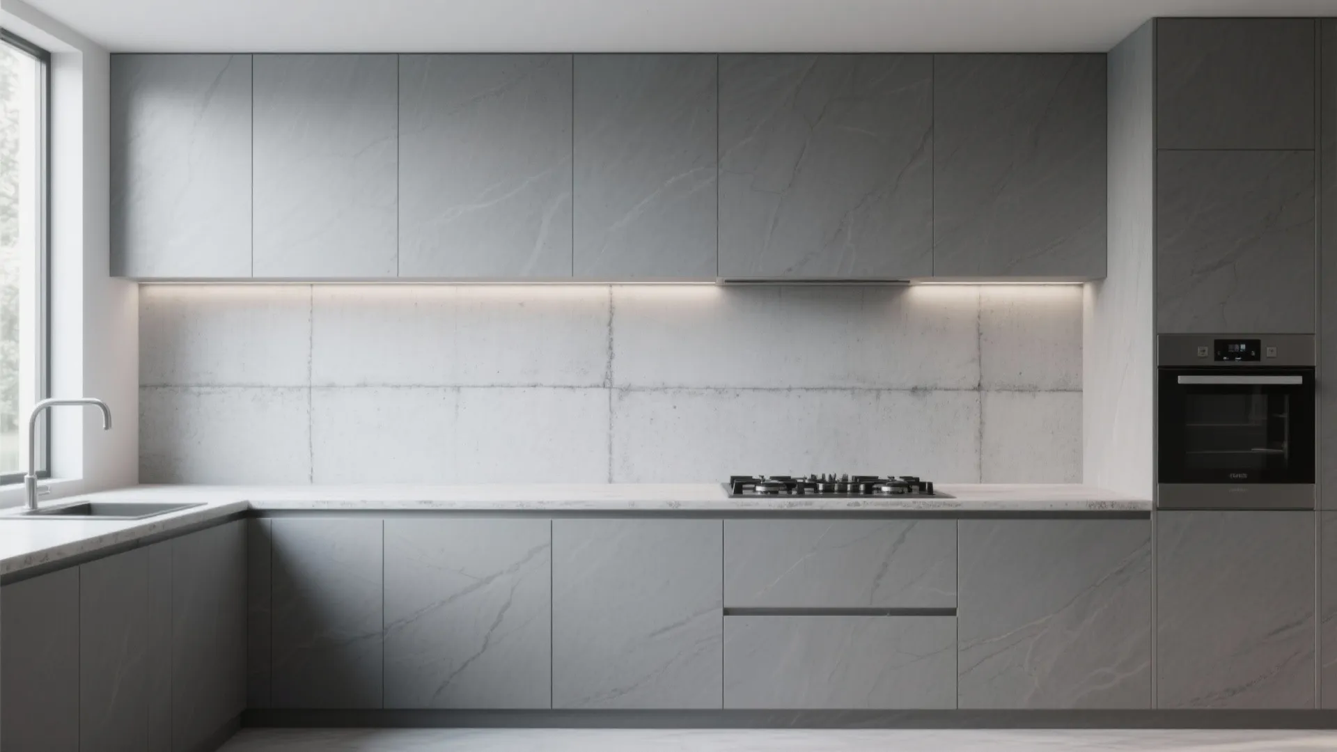 3. Large-format Slabs for Seamless Contemporary Look