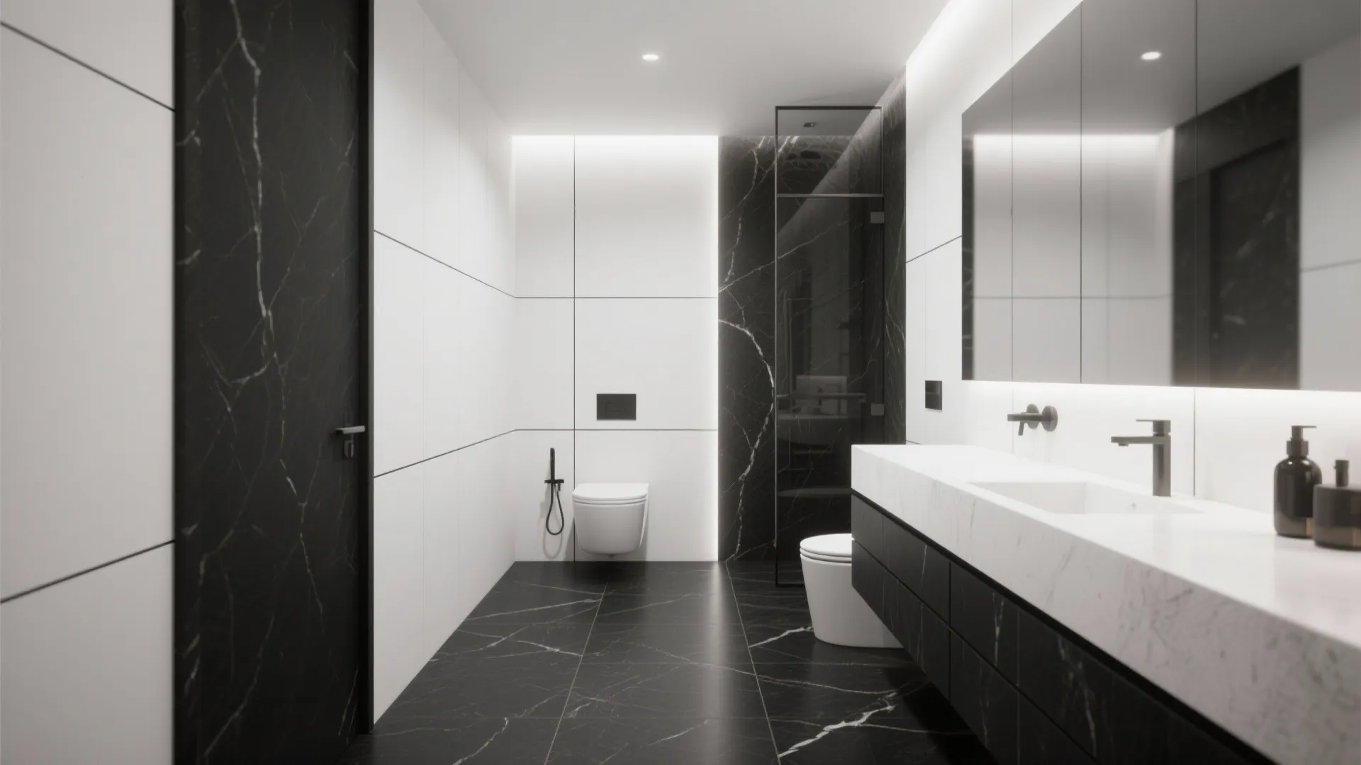 4. Large-Format Tiles with Thin Grout Lines