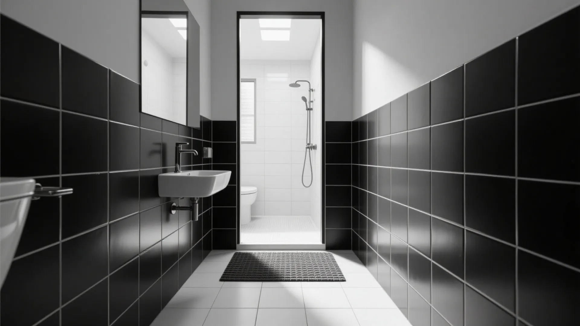 2. Use large-format squares for a modern twist