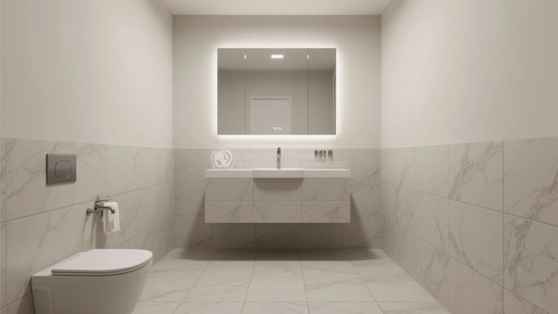 Large-format tiles and light-reflective finishes