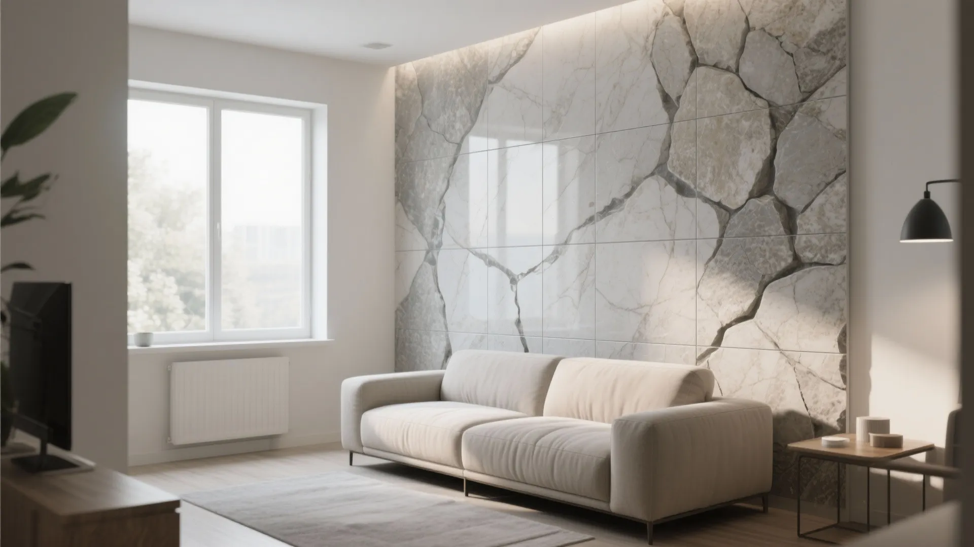 3. Large-format Tiles for a Seamless, Modern Feel