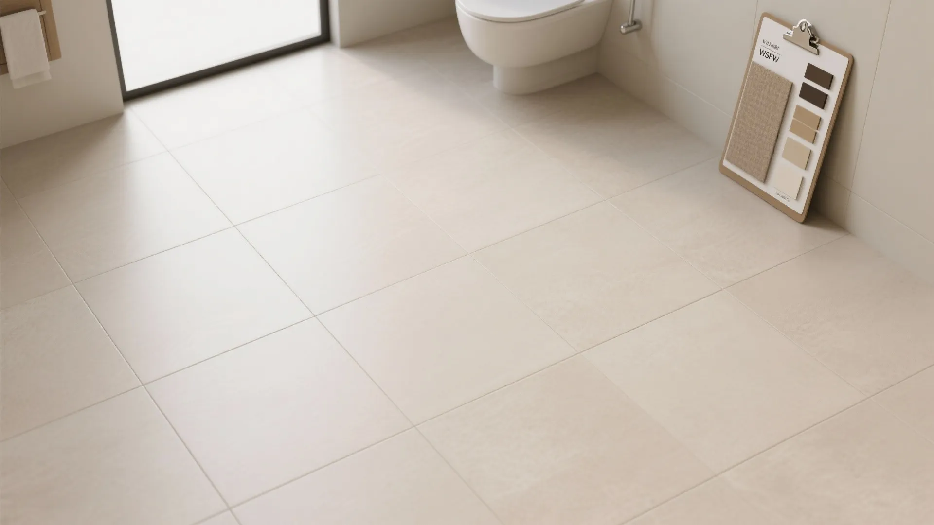 3. Non-slip, large-format tiles