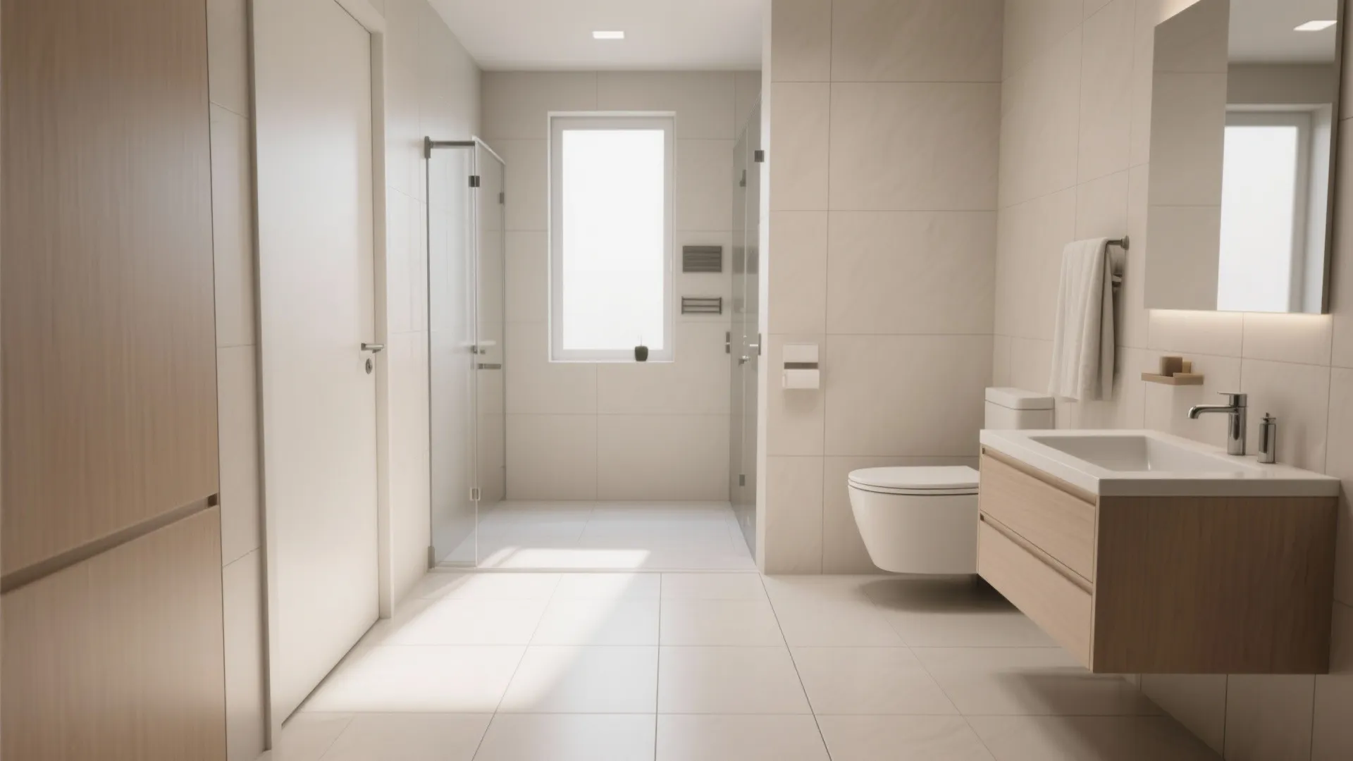 5. Large-Format Tiles to Reduce Grout Lines