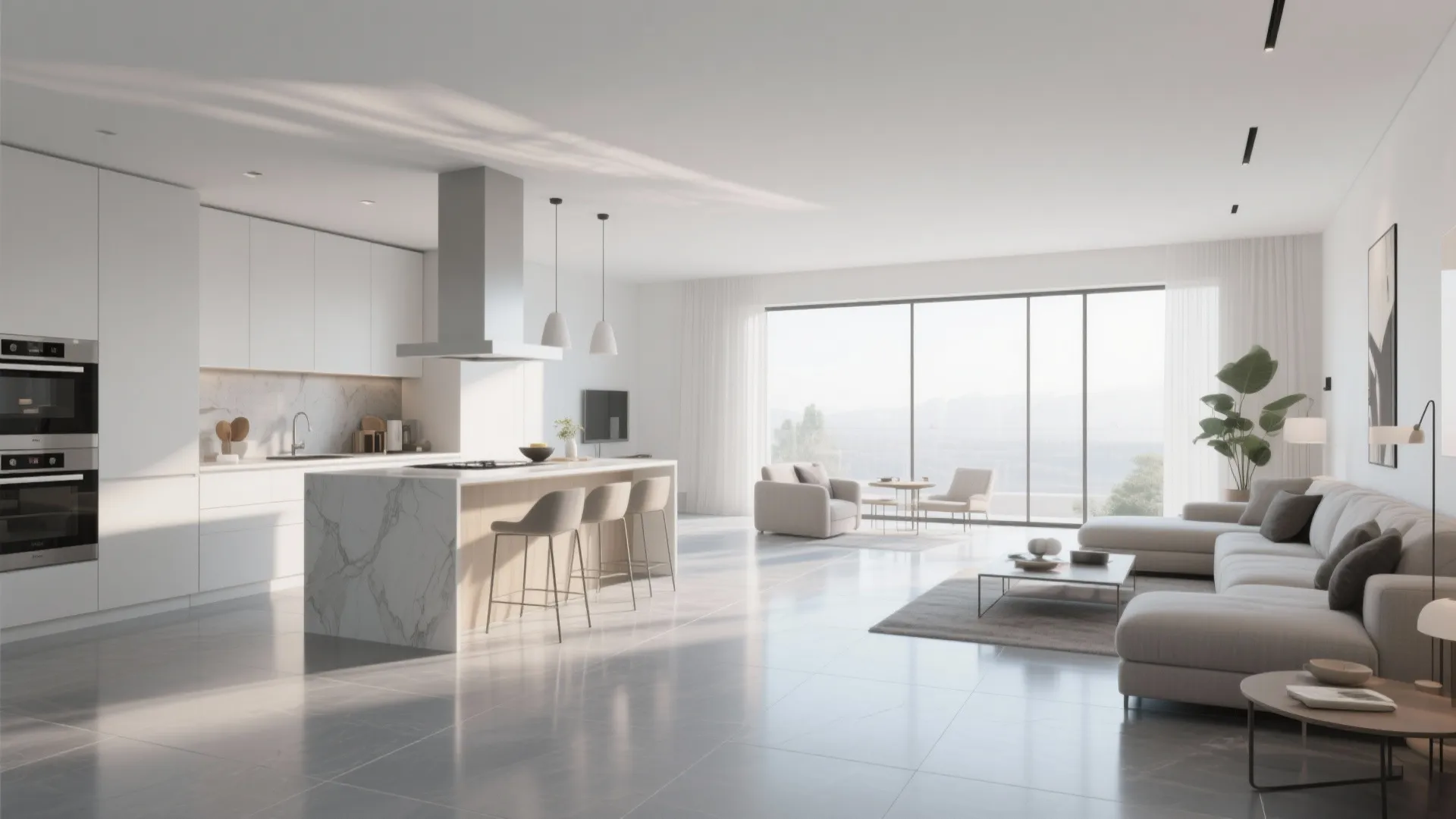 5. Large-Format Porcelain Tiles