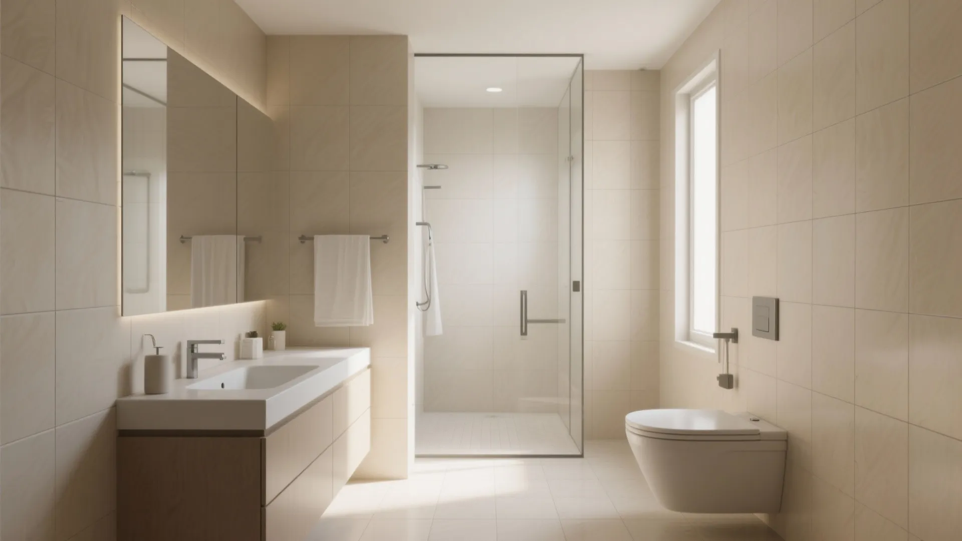 Large Format Tiles for Spacious Illusion