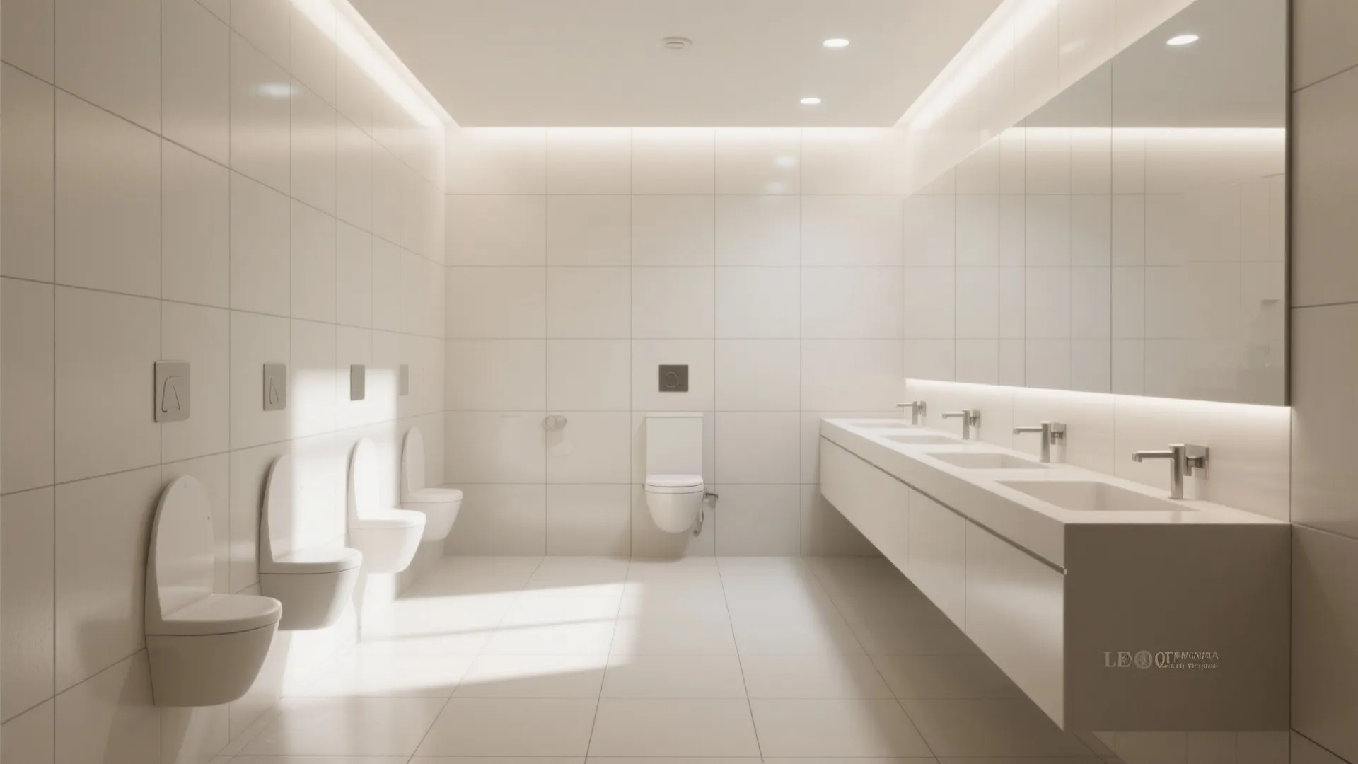 5. Large-format Tiles with Light Grout