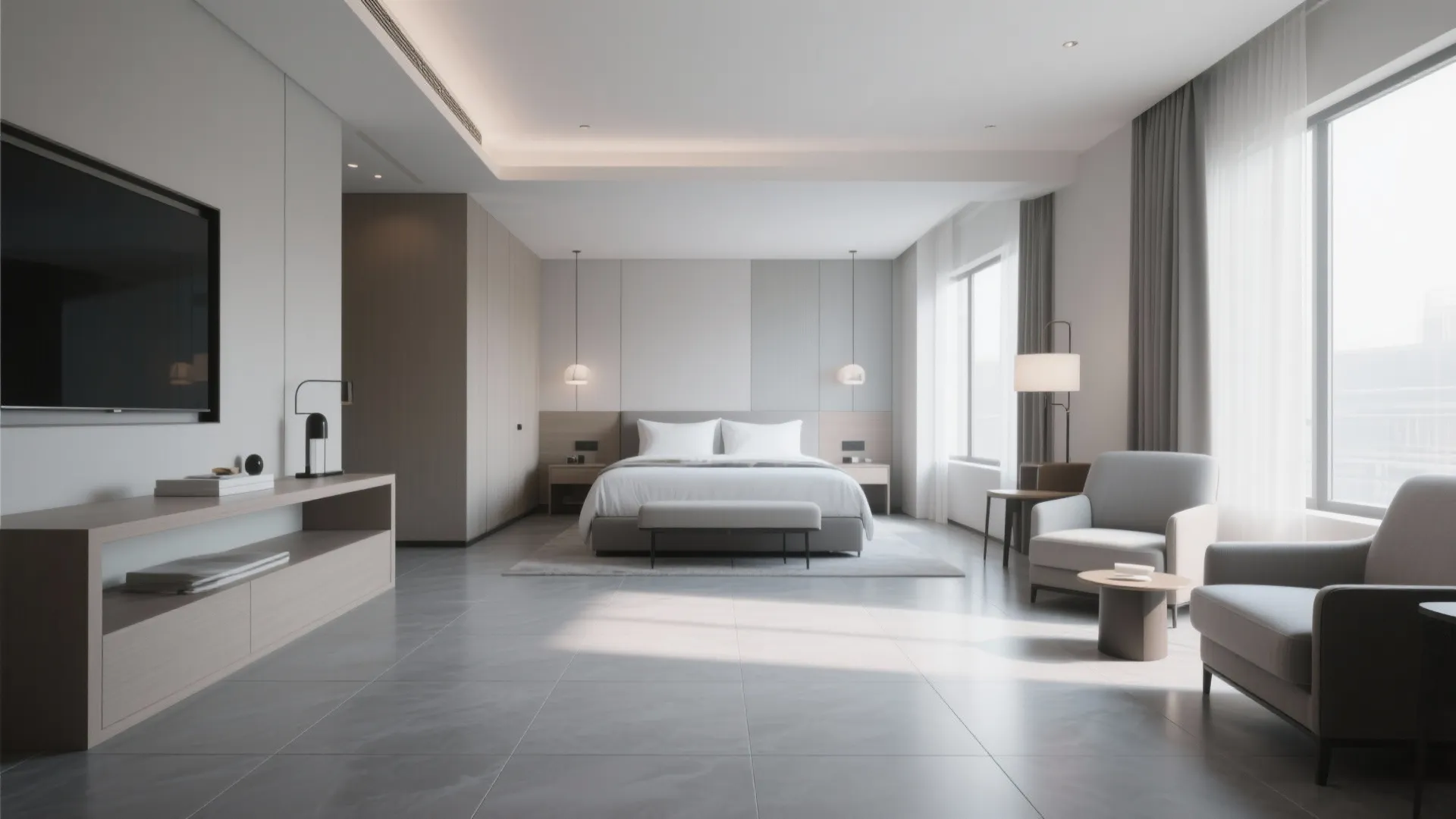 Large-Format Minimalist Tiles