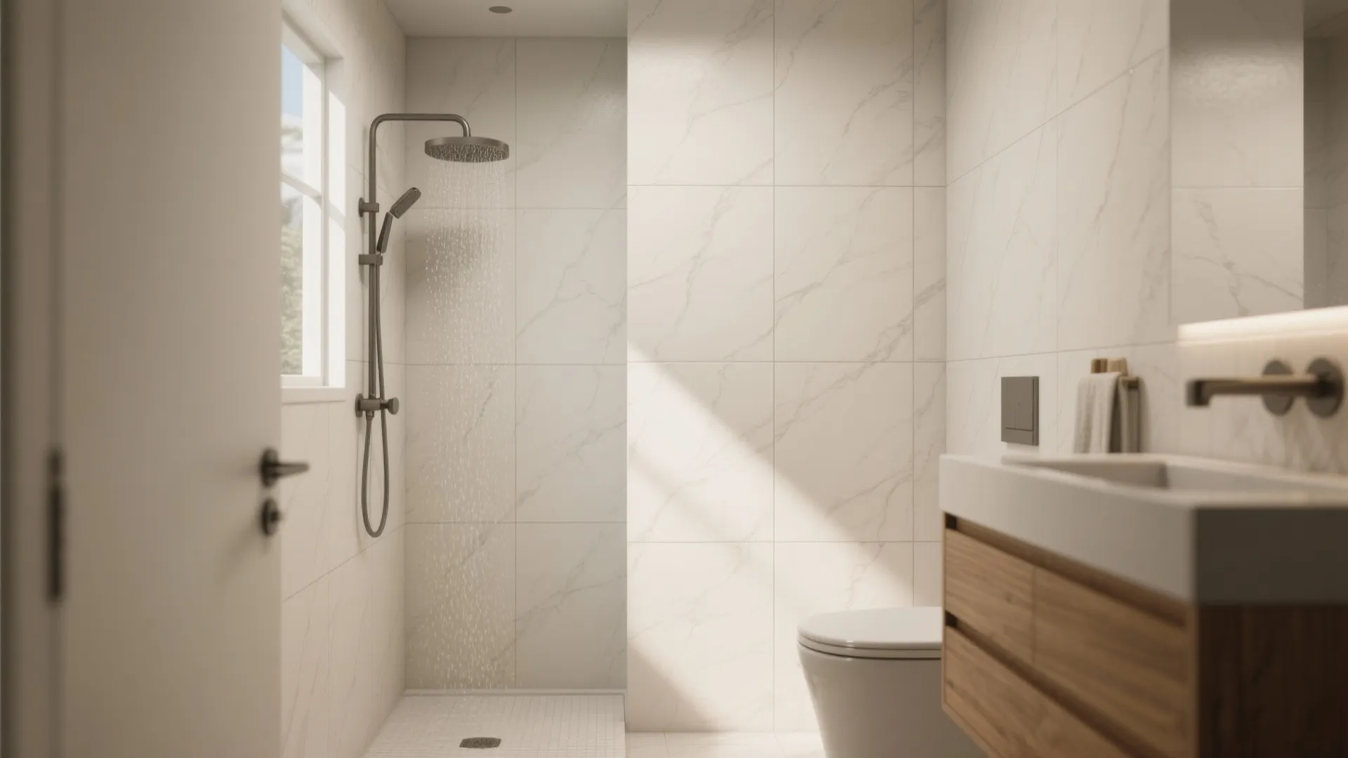 1. Use large-format tiles to simplify the visual field