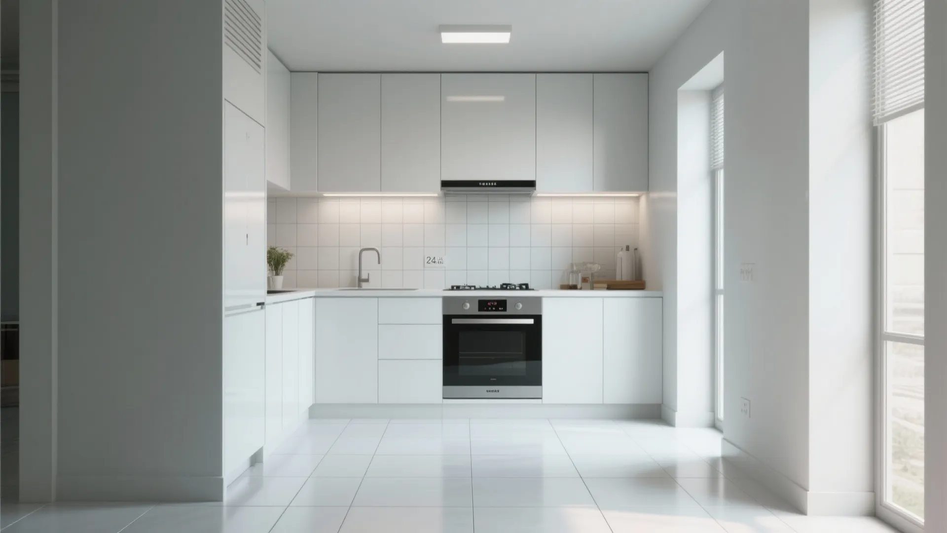 5. Consider large-format tiles to minimize grout lines