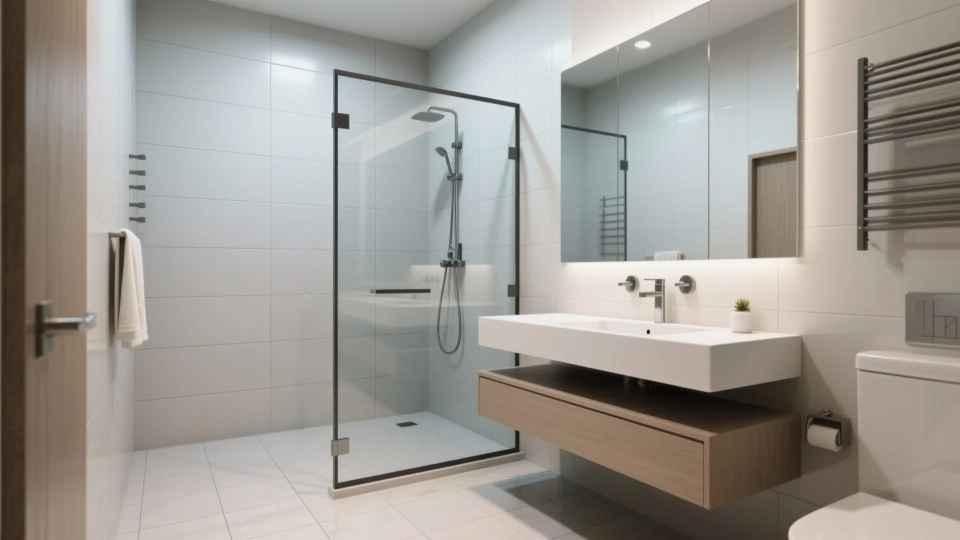 Large-Format Tiles with Minimal Grout Lines