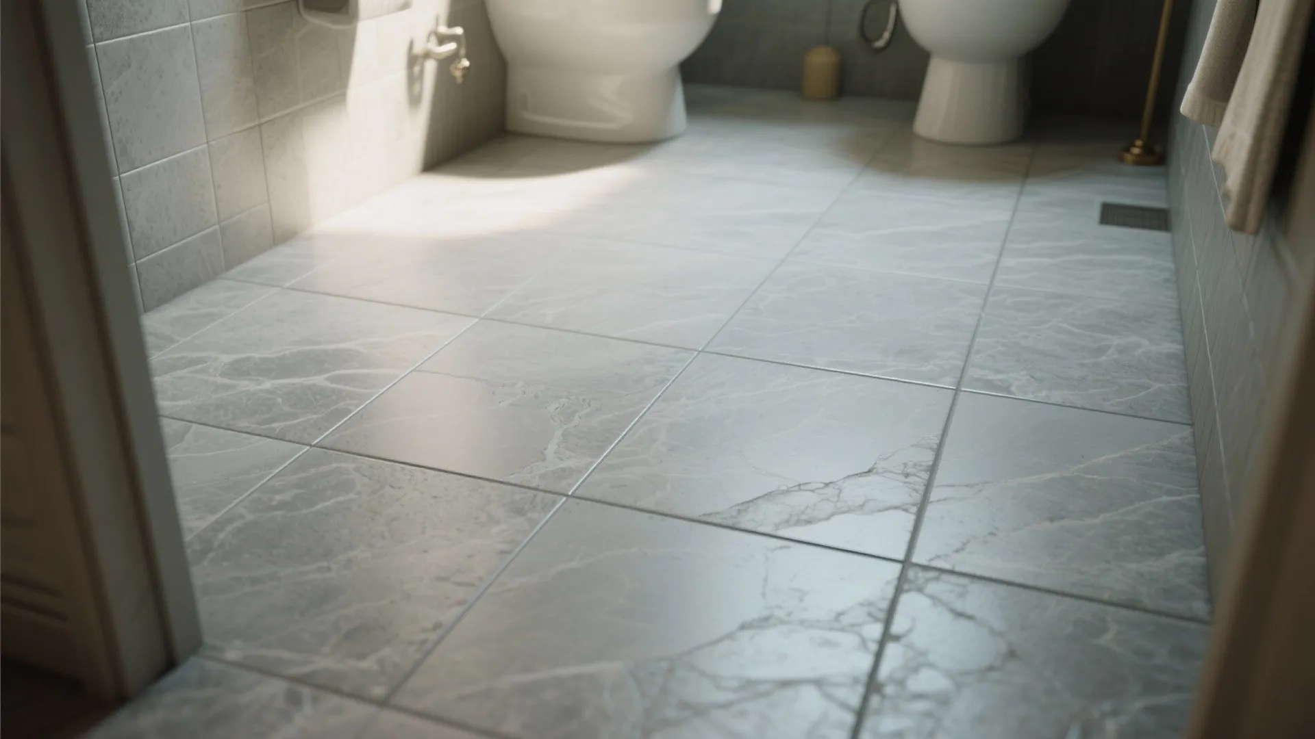1. Large-format porcelain tiles