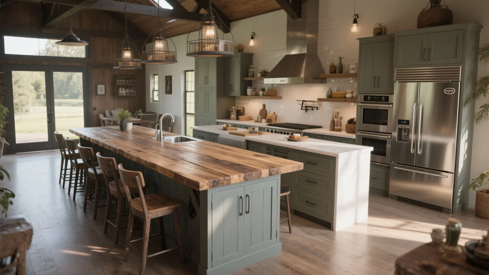 3. Large, Multi-Functional Island