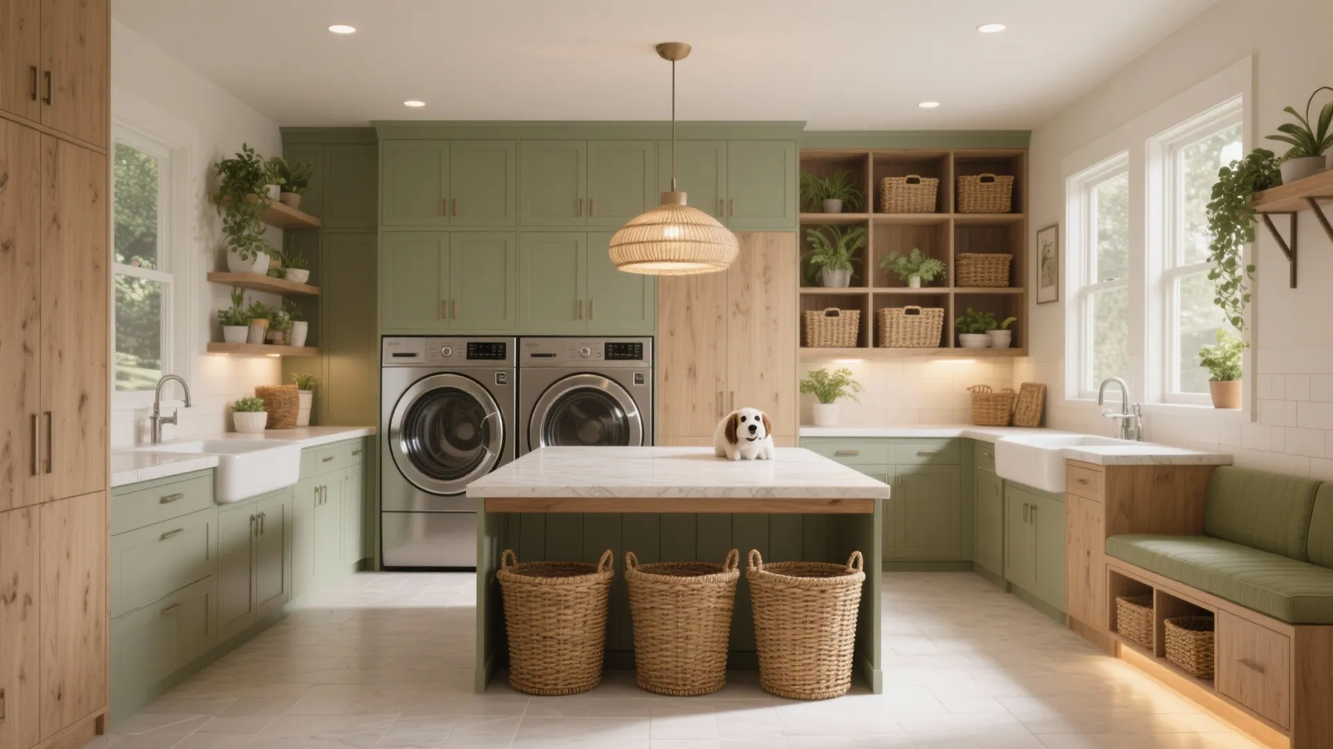 5 Large Laundry Room Ideas: Make your big laundry room work harder with storage, zones and style