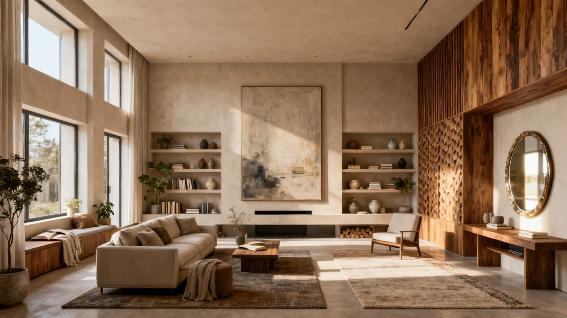 5 Big-Wall Decor Ideas for Large Living Rooms