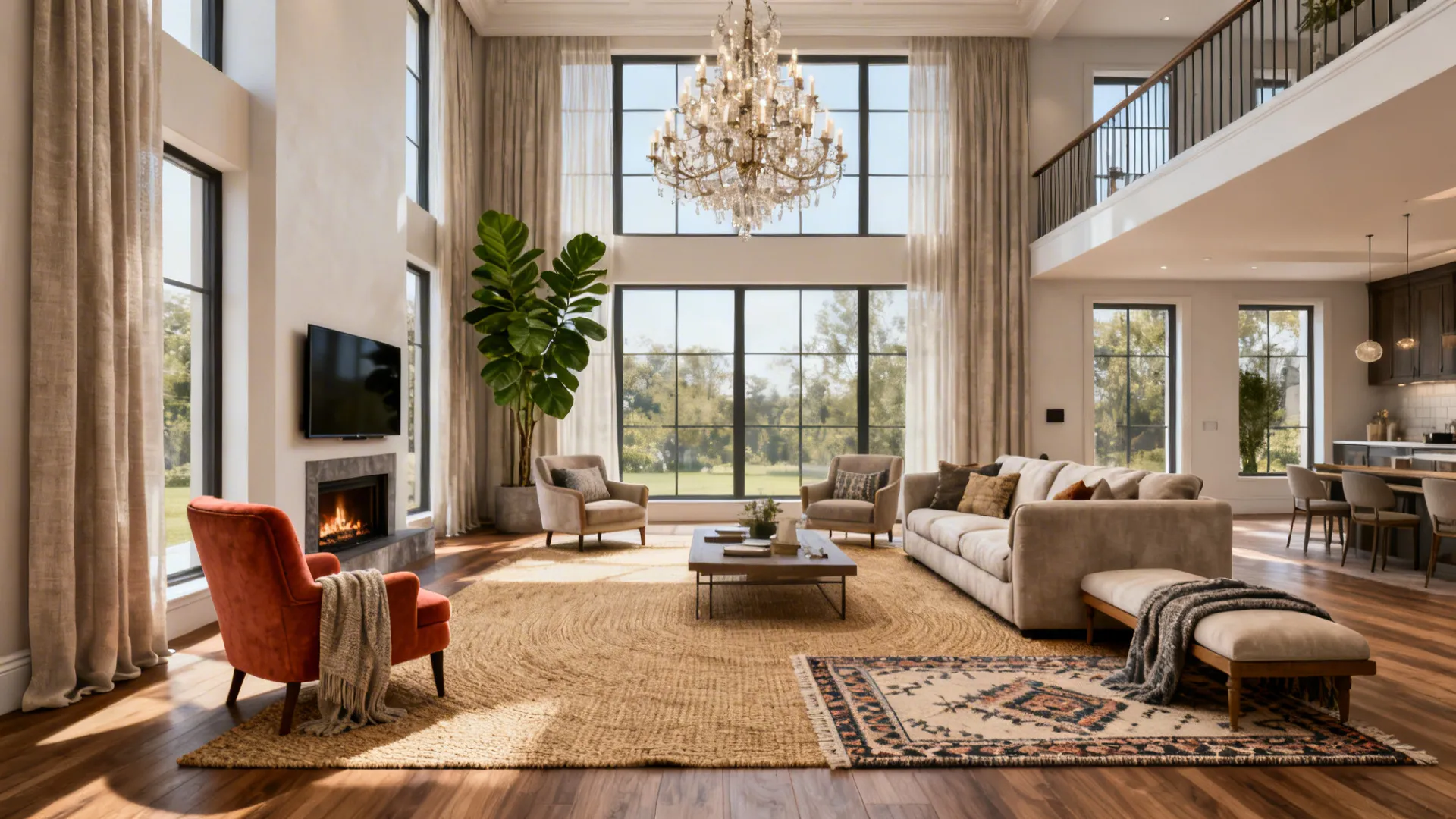 5 Big Ideas to Decorate a Large Living Room