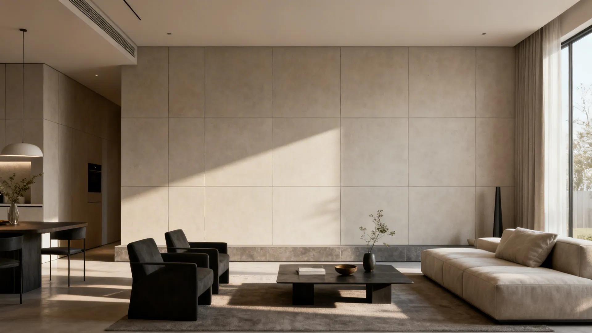 3. Large Format Matte Tiles for a Minimalist Look