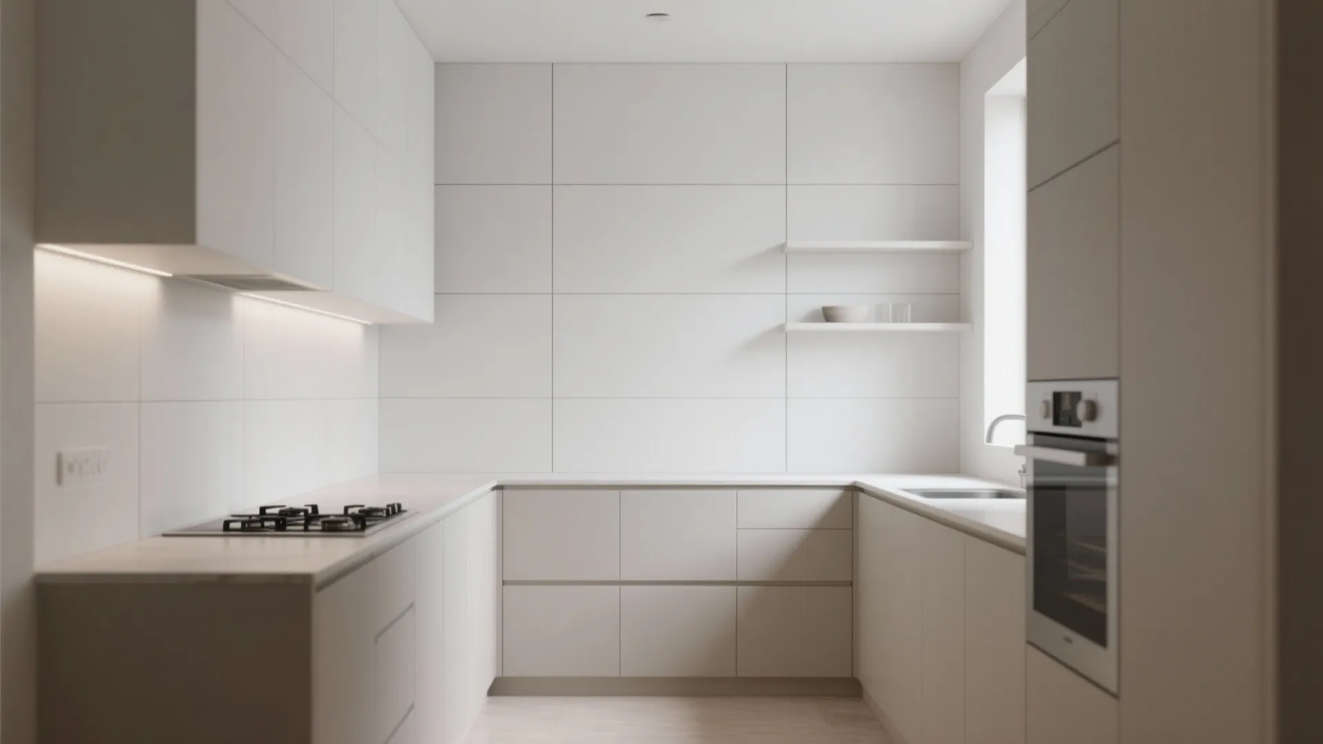 2. Large Matte White Slabs