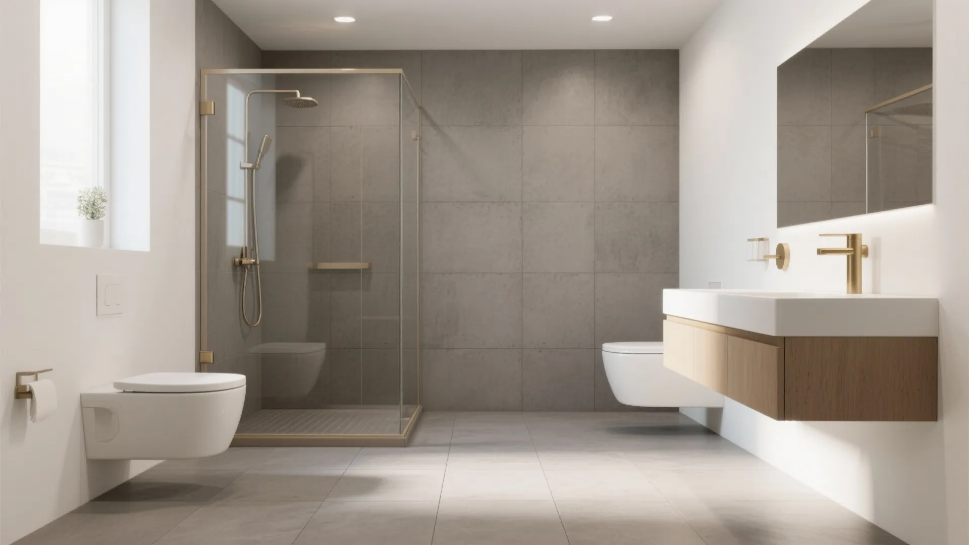 Large-Format Matte Porcelain, Fewer Grout Lines