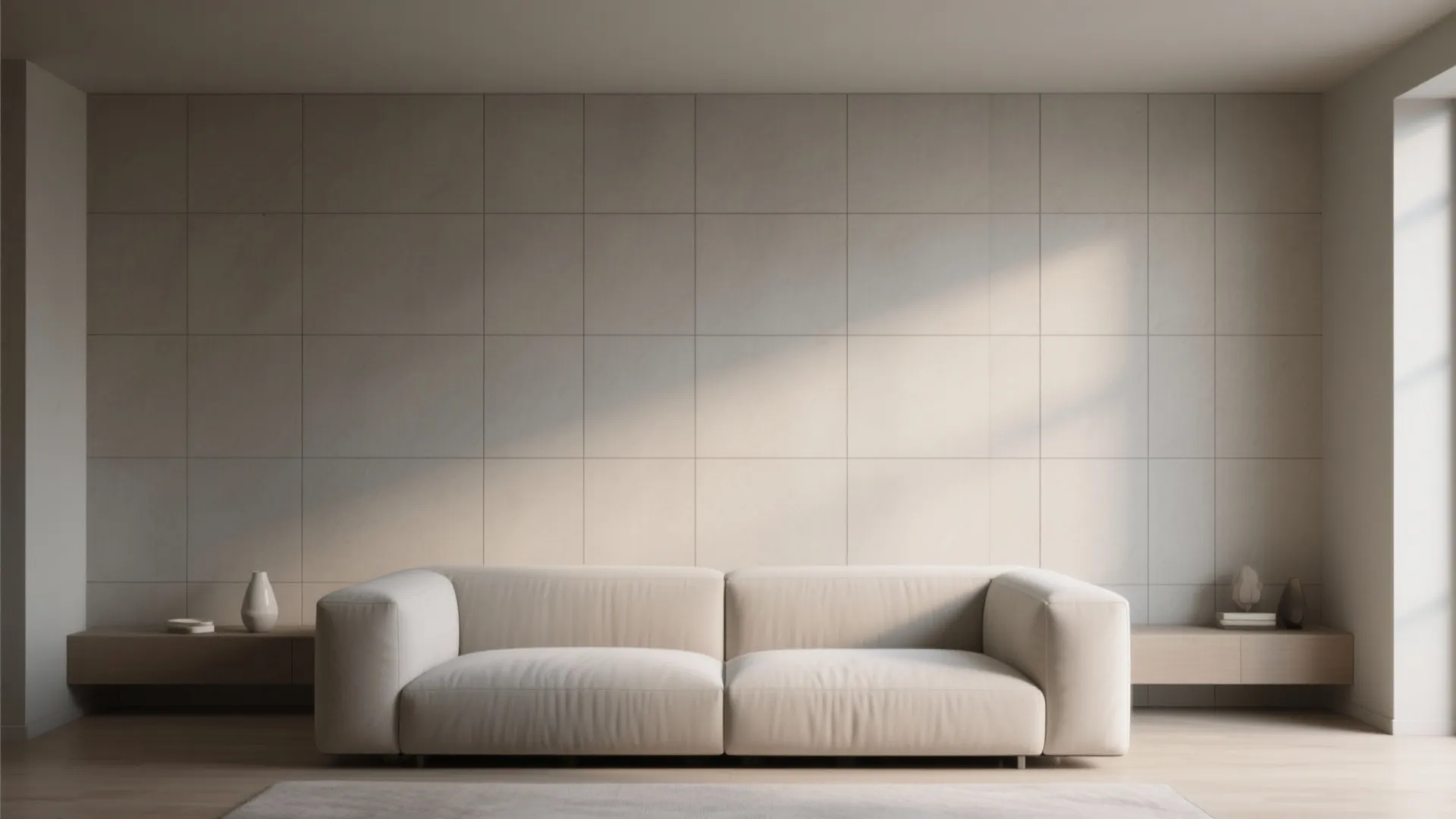 2. Large-Format Matte Tiles for Minimalist Chic