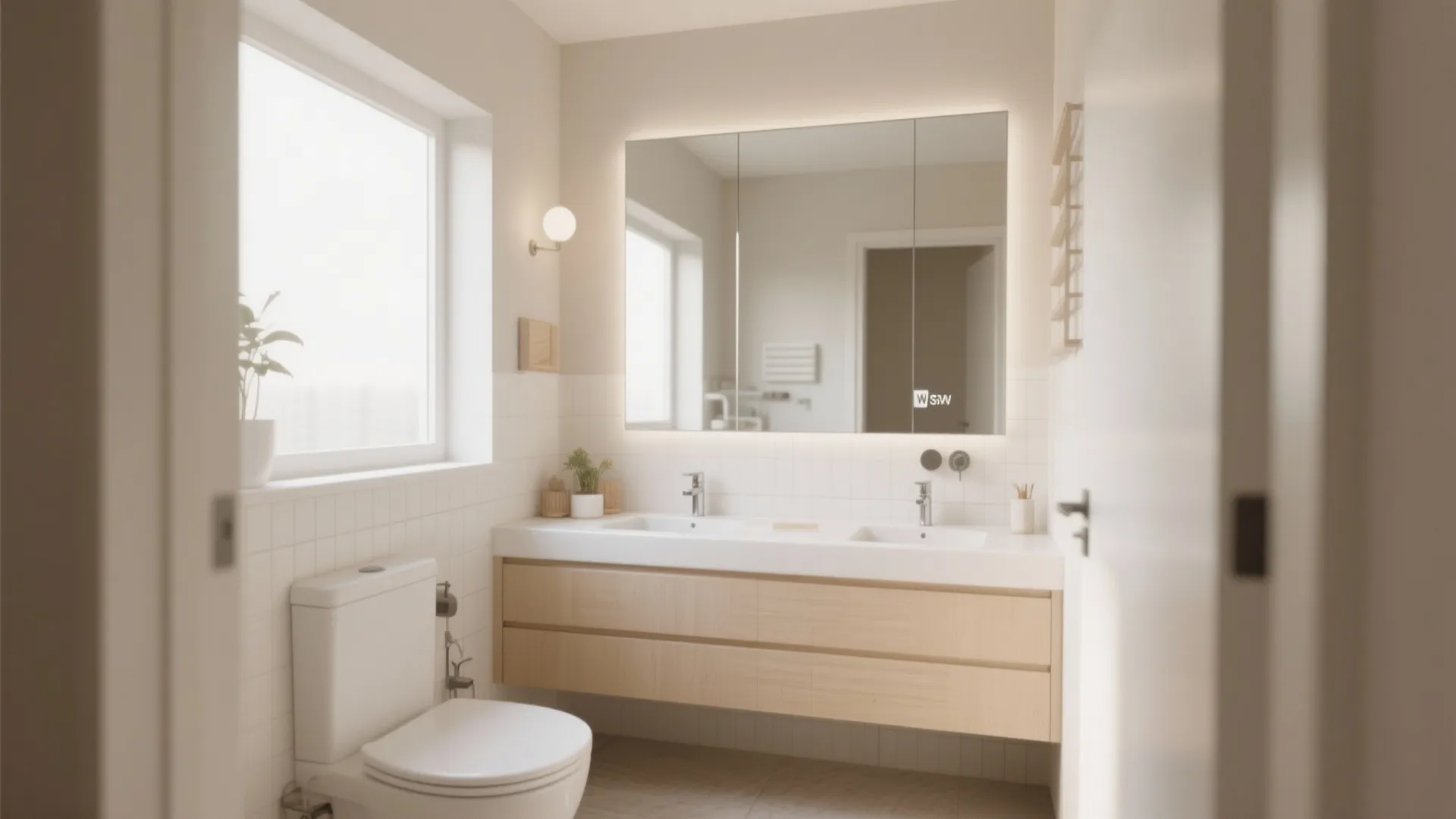 7. Large Mirrors for Depth