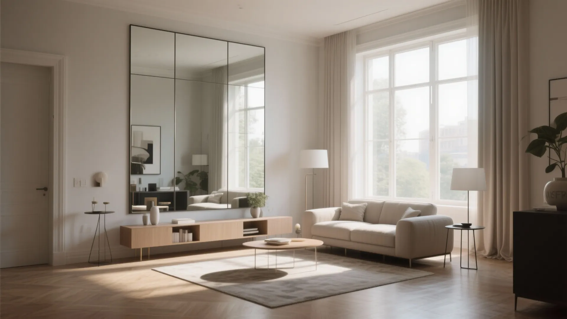 Large Mirror to Expand Space