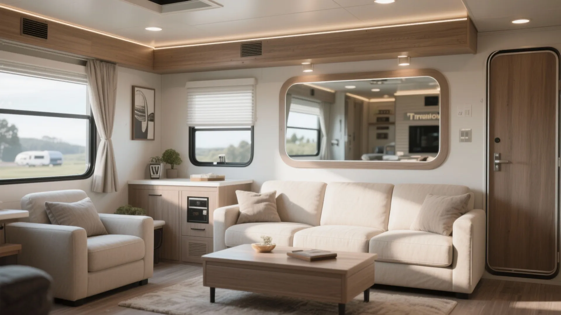 2. Large Mirrors to Expand Space