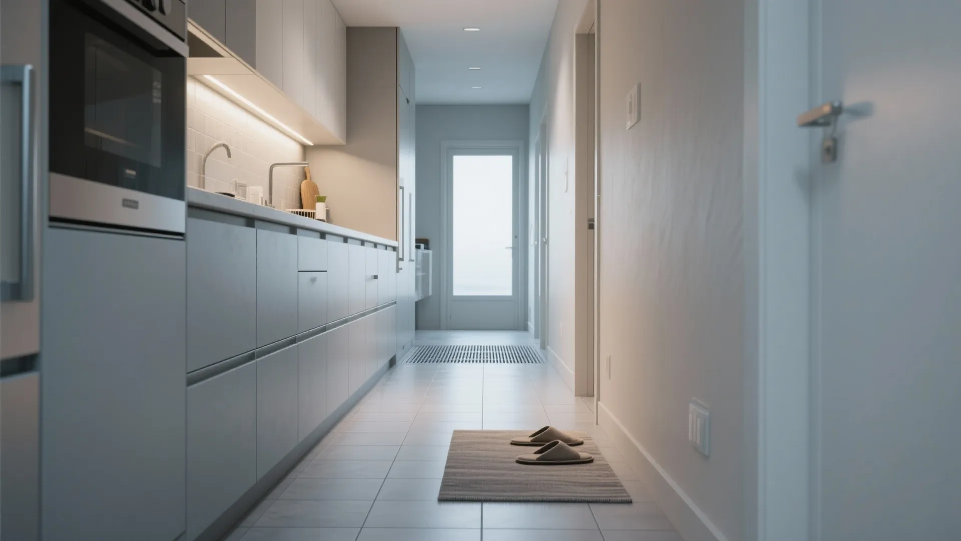 1. Large-format porcelain tiles for a seamless look