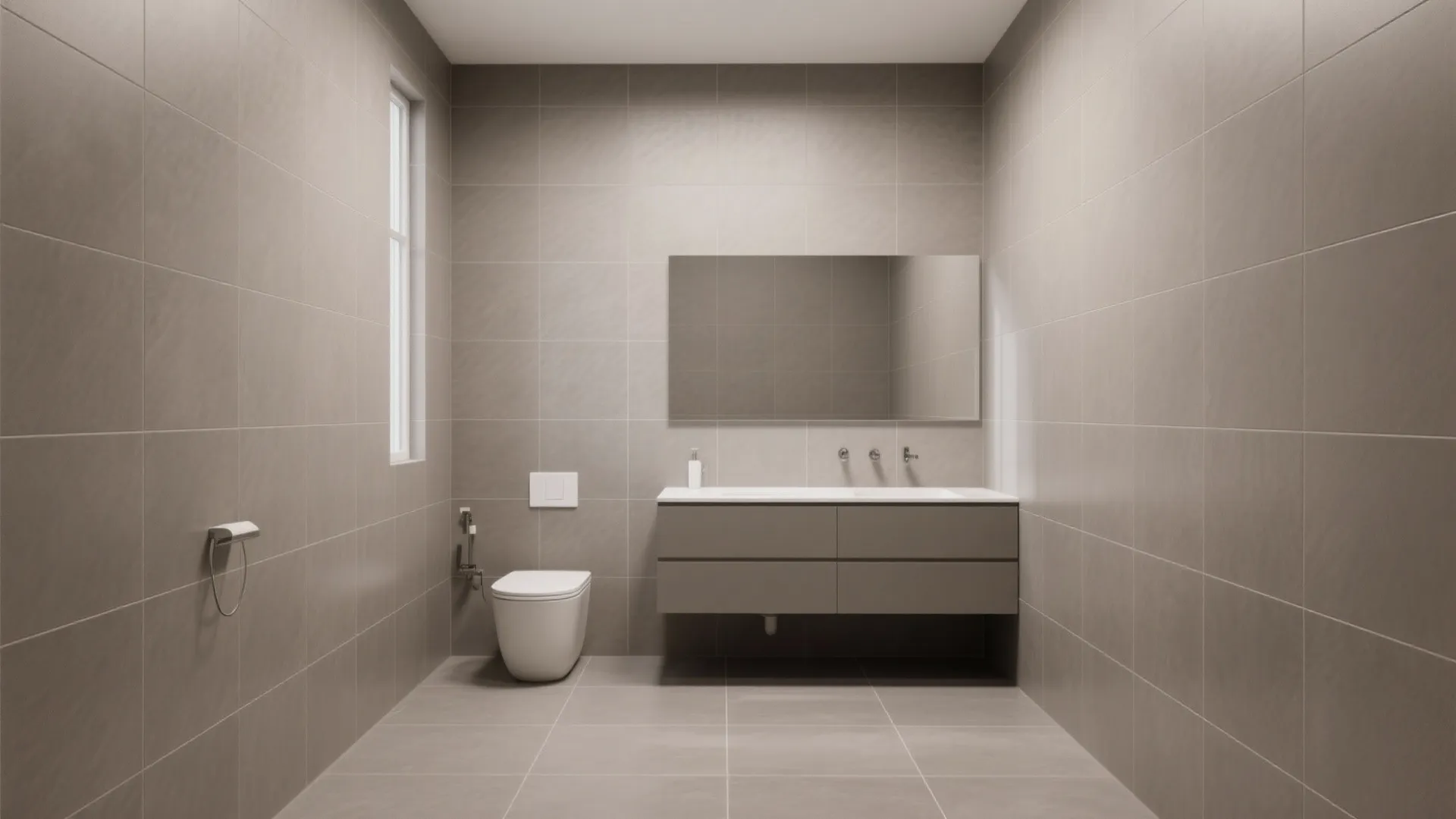 Large-Format Porcelain with Slim Grout Lines