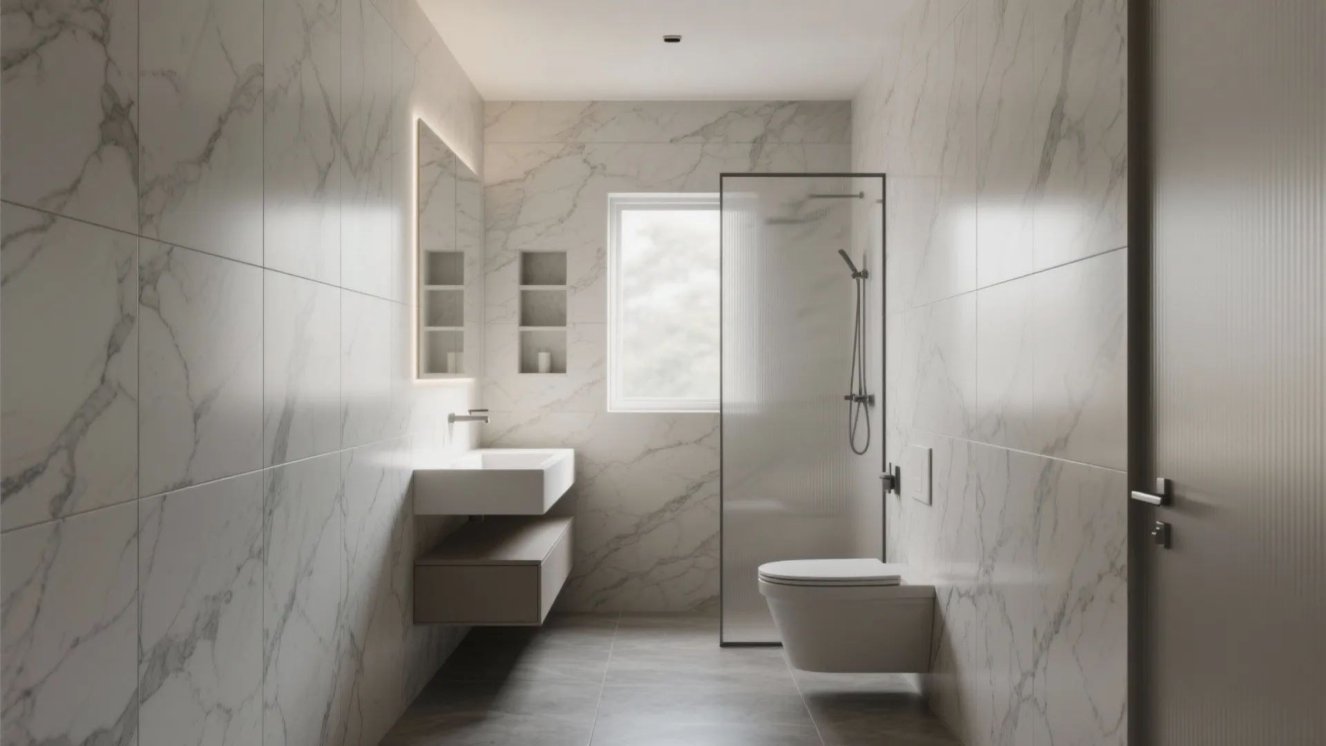 1. Large-format porcelain tile for a seamless, low-grout look