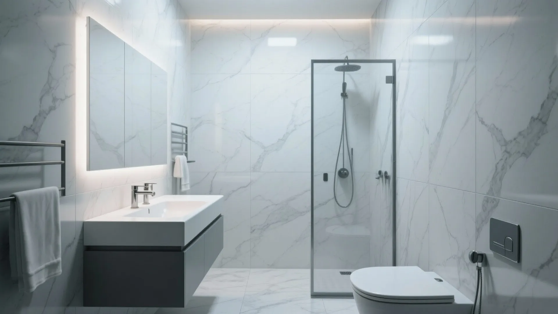 2. Large-Format Porcelain Slabs