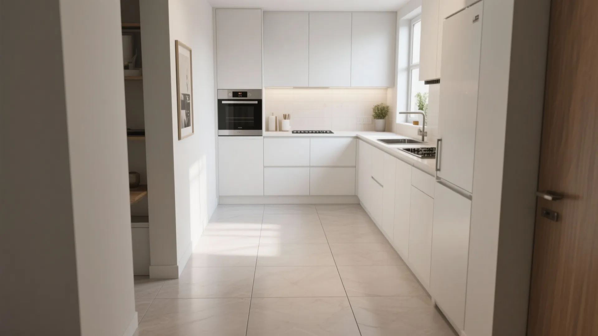 4. Large Format Porcelain Tiles