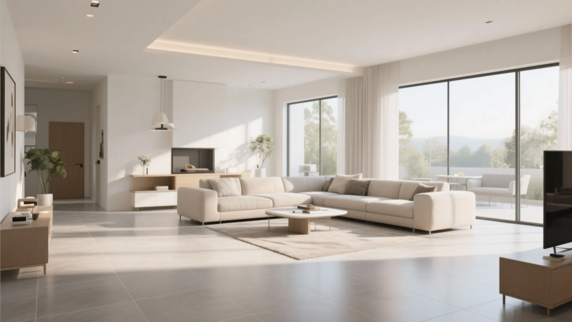 4. Large-Format Porcelain Tiles