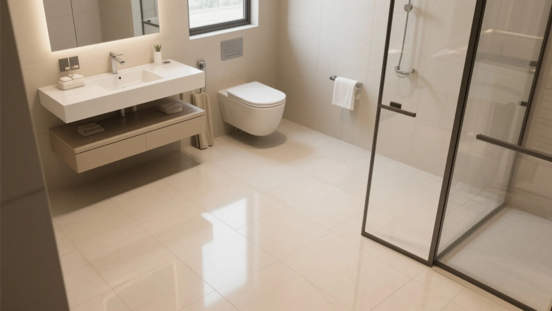 Large-Format Porcelain to Visually Expand the Space