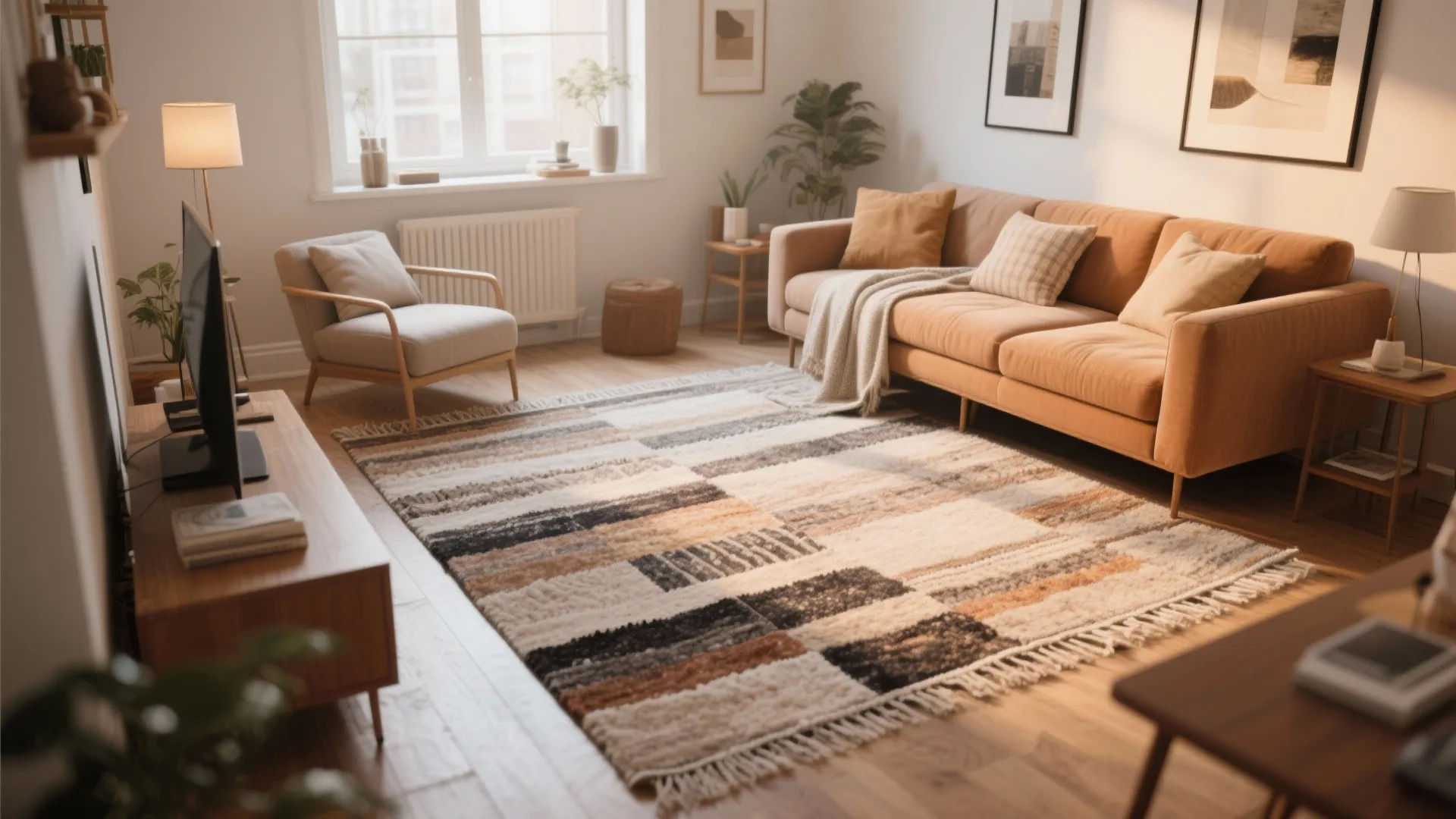 Large Rug to Define Space