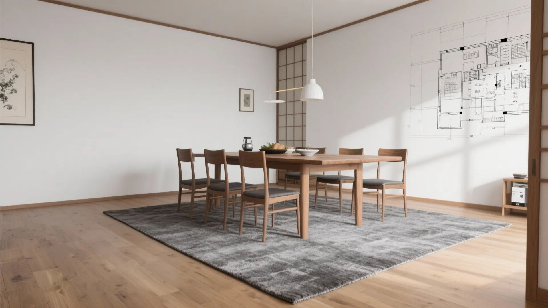 ラグのサイズは“家具の足を乗せる”：面積で部屋をまとめる