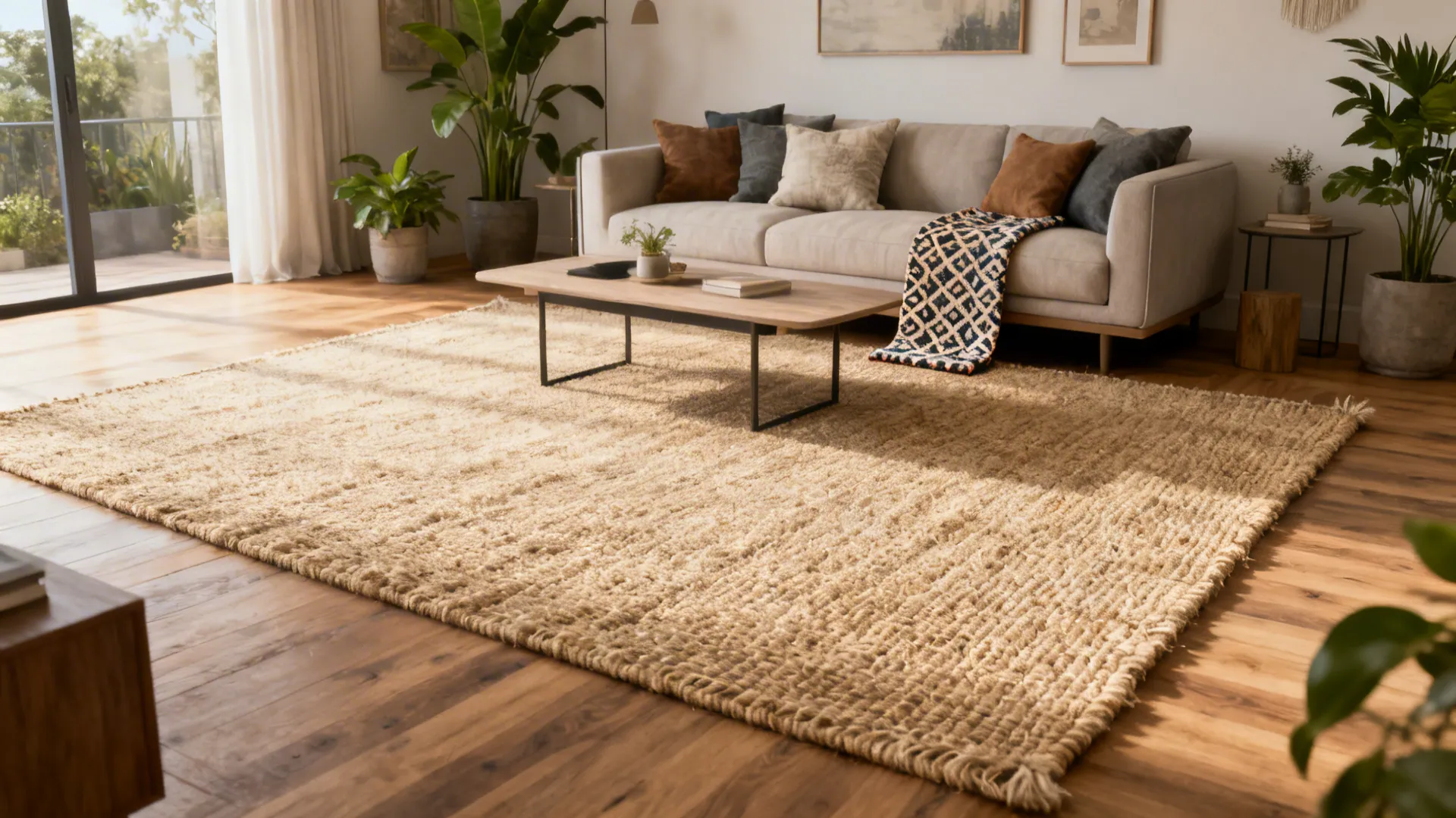Large Area Rug Ideas (5 Inspiring Ways): How to choose and style a large area rug to make a living room feel bigger, cozier, and more intentional