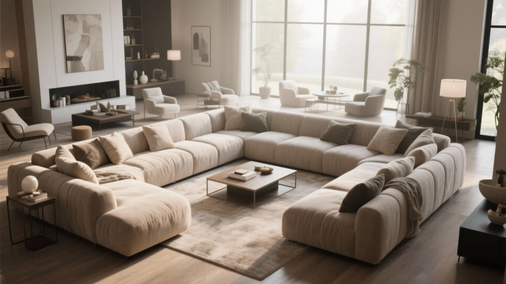 10. Large-Scale Sectional Sofa
