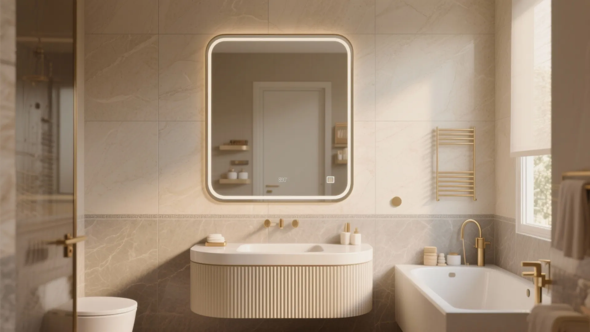 Large-Format Porcelain Slabs to Minimize Grout