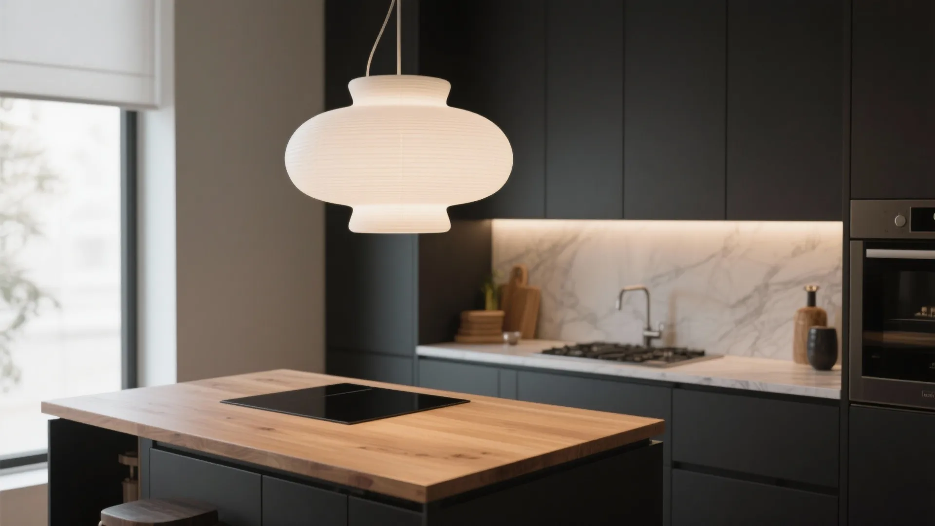 1. One Large Statement Pendant